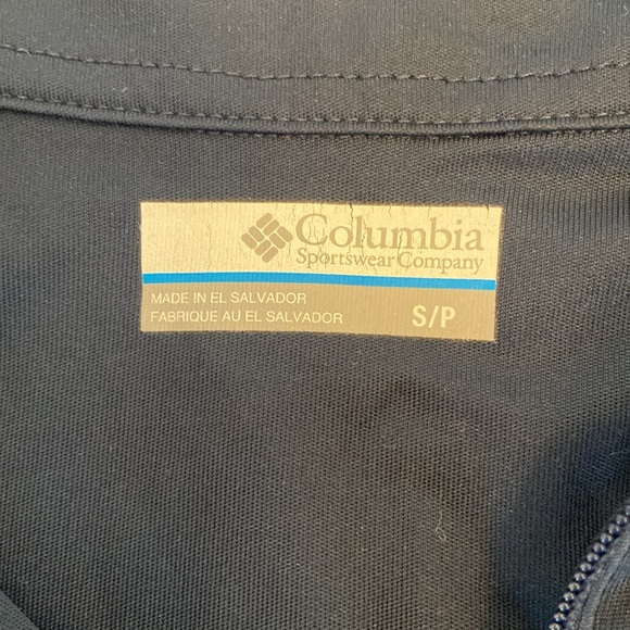 Columbia PFG Omni-Shade Quarter Zip Pullover Jacket Athletic Navy Blue Small - Picture 4 of 10